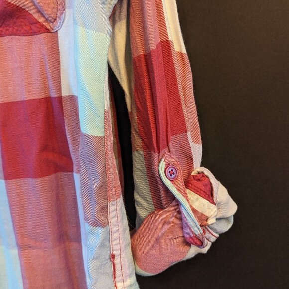 Time and Tru Plaid Shirt, L - Picture 2 of 3